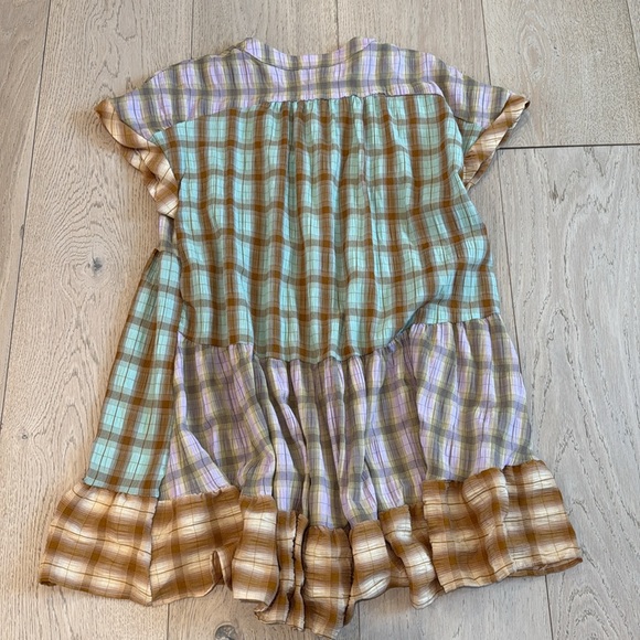 SHEIN Plaid Multicolor Prairie Dress in Size 4 (Small) - Picture 2 of 8